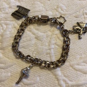 Sterling charm bracelet